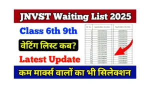 Read more about the article JNVST Waiting List 2025: नवोदय वेटिंग लिस्ट में इन बच्चों को मिल रहा मौका तुरंत देखें नाम